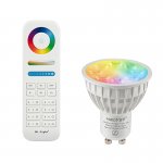 GU10 MiLight RGB+Tunable White LED Bulb - Hubless -4-Watt (35-Watt Equivalent) - 280 Lumens - RF Remote Optional