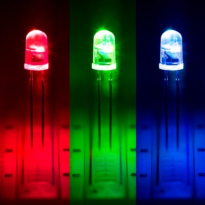 5mm Fast Color Changing LED - T1 3/4 RGB LED w/ 30 Degree Viewing Angle