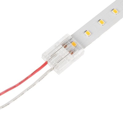 Solderless Clamp-On LED Strip Light to Wire - 12mm Single Color LED Strip Lights - 22 AWG