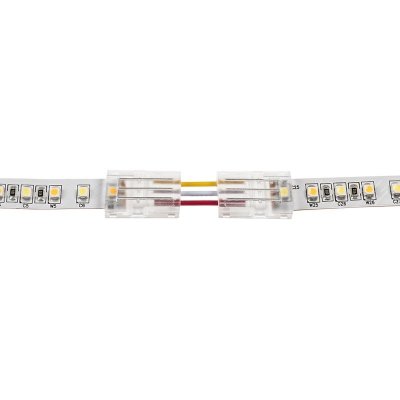 Solderless Clamp-On Up / Down L Wire Connector - 10mm Tunable White LED Strip Lights
