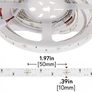 Dual Row LED Strip Lights with LC2 Connector - 12V LED Tape Light - Side Emitting - 157 Lumens/ft.
