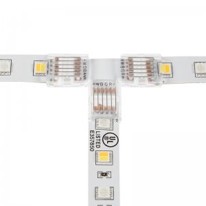 Solderless Clamp-On T Connector for 12mm RGB + CCT LED Strip Lights