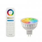 MR16 MiLight RGB+Tunable White LED Bulb - Hubless - 4-Watt (35-Watt Equivalent) - 280 Lumens - RF Remote Optional