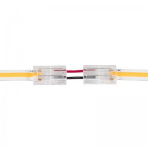 Solderless Clamp-On Up / Down 'L' Wire Connector - 8mm COB LED Strip Lights
