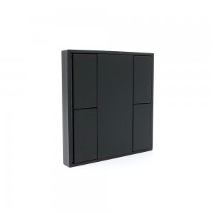 Sunricher DALI 4-Key Push Button Wall Panel Black (BUS Powered)