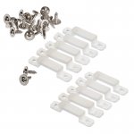 14mm Silicone Mounting Clip and Screws for STW Series Waterproof Strip Lights - 10 Pack