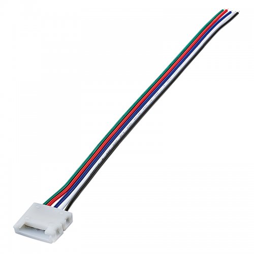 5 Contact 14mm Flexible Light Strip Pigtail Connector for RGBW Strips - NFLS14-5CPTH