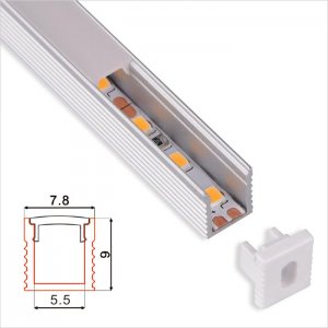 C066 Series 7.8*9mm LED Strip Channel - Super Slim Recessed Aluminum LED Profile housing for Flexible LED Strip