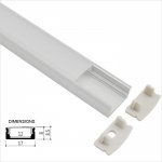 17x08mm Surface Mount LED Strip Channel For Flexible Light Strip Installations - Universal - LS1708 Series