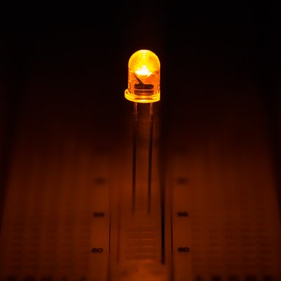 5mm Yellow LED - 590 nm - T1 3/4 LED w/ 45 Degree Viewing Angle