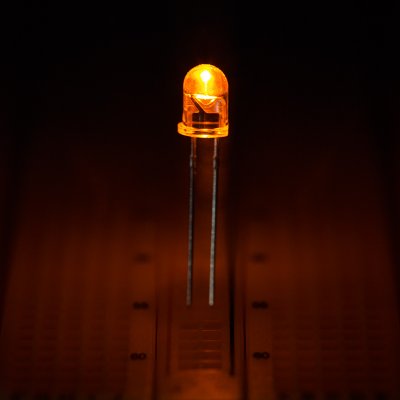 5mm Yellow LED - 595 nm - T1 3/4 LED w/ 30 Degree Viewing Angle