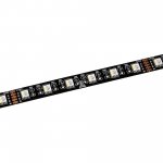 5m Black PCB RGBW LED Strip Light - 5050 Color-Changing LED Tape Light - 24V - IP20