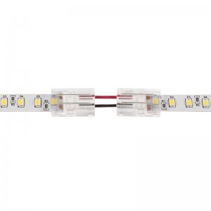 Solderless Clamp-On Up / Down 'L' Wire Connector - 10mm Single Color LED Strip Lights
