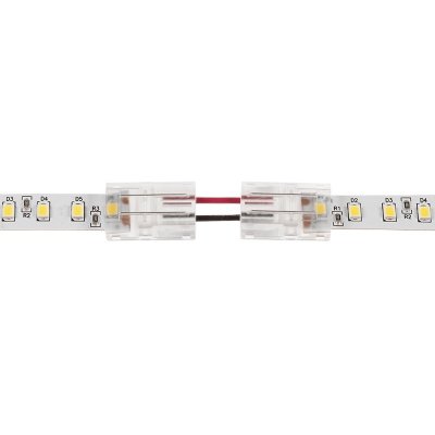 Solderless Clamp-On Up / Down 'L' Wire Connector - 10mm Single Color LED Strip Lights