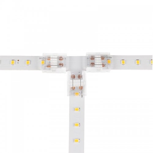 Solderless Clamp-On 'T' Connector - 12mm Single Color LED Strip Lights