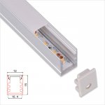 C047 Series 12*15mm LED Strip Channel - Recessed Slim Aluminum LED Profile housing for LED Strip Lights